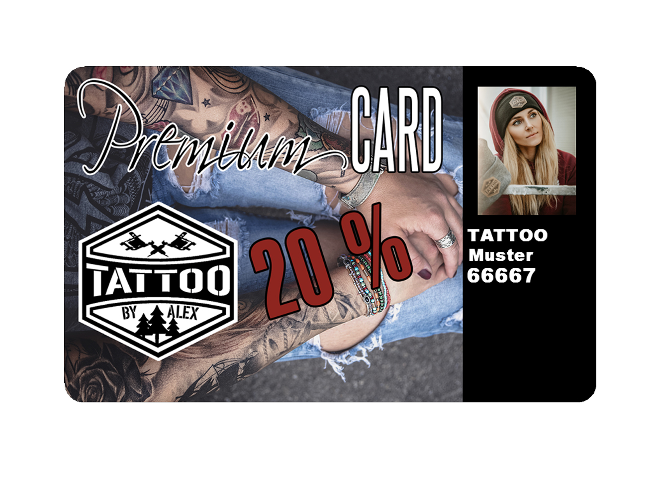 Tattoo Premiumkarte 20%